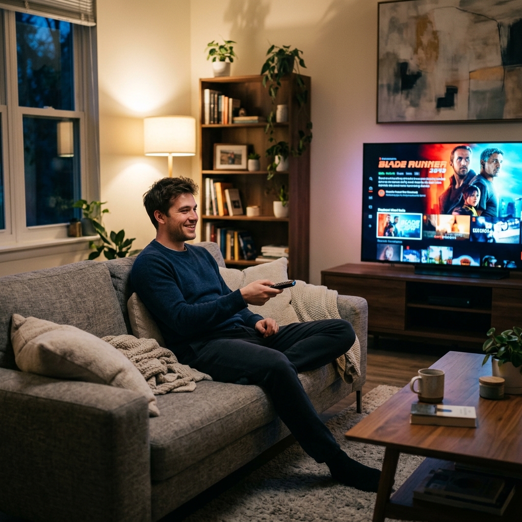 Man choosing nobiptv plan